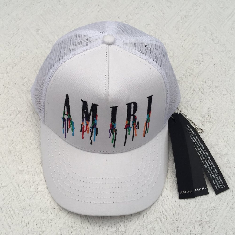 AMIRI Multicolor Letter White Hat